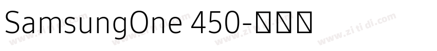 SamsungOne 450字体转换
